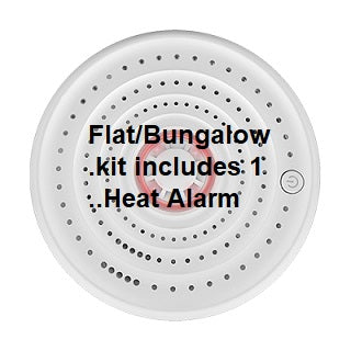 Full Flat/Bungalow kit with linked Carbon Monoxide Alarm